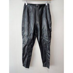 Abercrombie & Fitch Womens Vegan Leather Pants Black Size‎ small